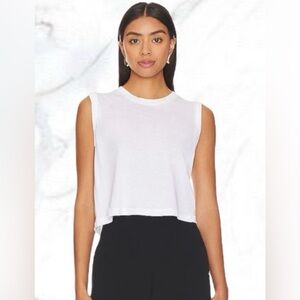 WeWoreWhat NWT Women’s cotton muscle tee- optic white. Size Medium